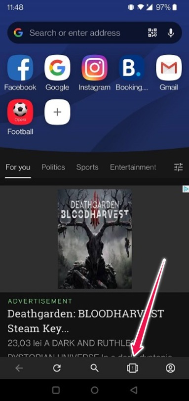 Auto Log Out Google Opera Mobile Tabs Icon