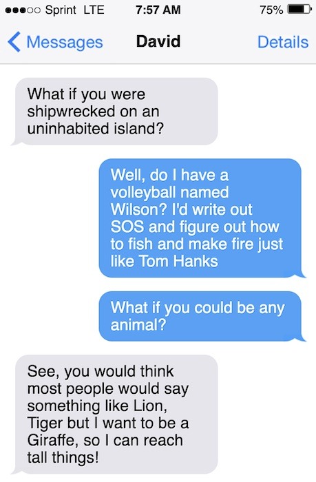 Best Text Message Games What If