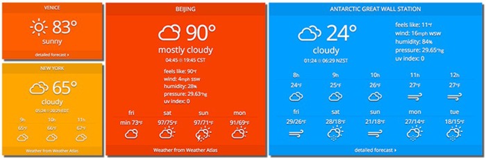 Best Weather Widgets For Website Weather Atlas