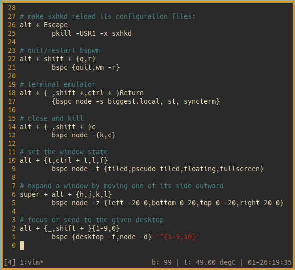 Bspwm 09 Sxhkd Config 1