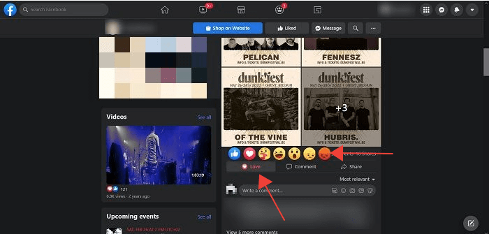 Delete Facebook Comments Desktop Change Reaction