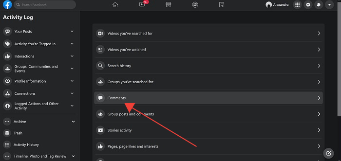 Delete Facebook Comments Desktop Comments