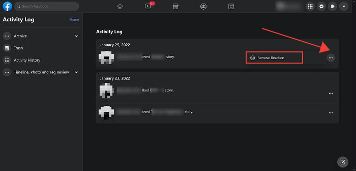Delete Facebook Comments Desktop Remove Reactions