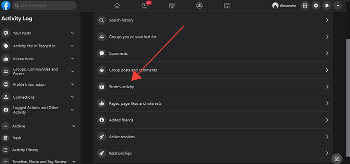 Delete Facebook Comments Desktop Stories Activity