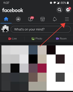 Delete Facebook Comments Mobile Main Menu