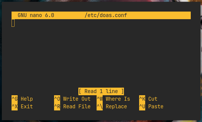 Doas 06 Empty Doas Conf