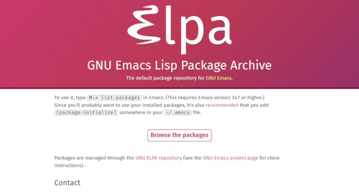 Emacs Packages 04 Elpa