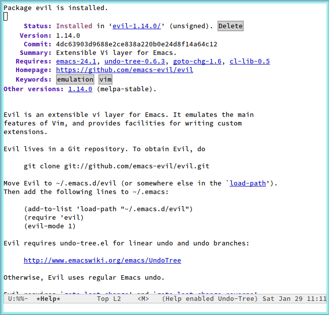 Emacs Packages 11 Evil Mode