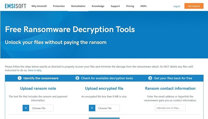 Emsisoft Decryption Tools