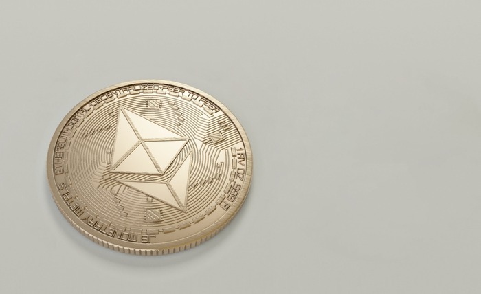Etherium coin logo illustration