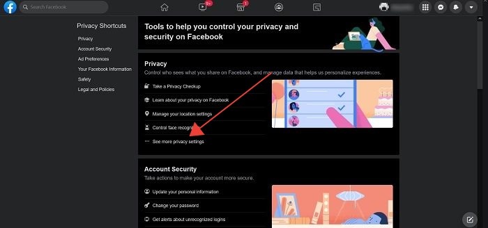 Facebook Restricted List Desktop More Privacy