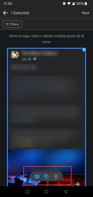 Facebook Restricted List Mobile Edit Posts Bulk