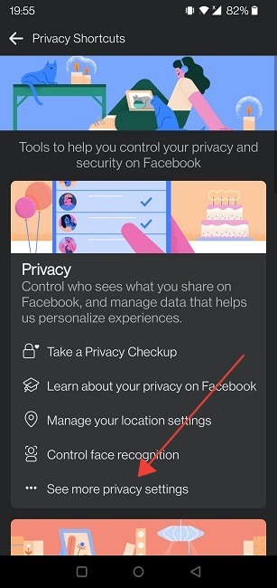 Facebook Restricted List Mobile More Privacy