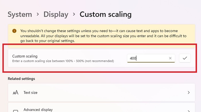 Fix screen resolution problems by adjusting scaling in Display settings.