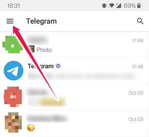 Fix Telegram Not Saving Photos Hamburger Menu 1
