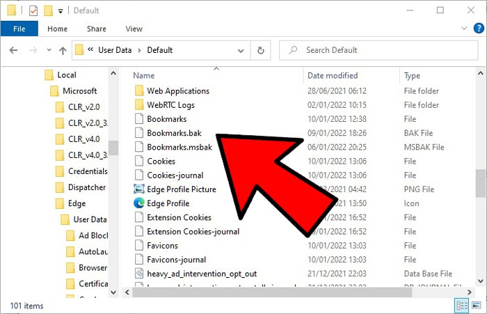 Import Export Bookmarks Favorites Edge Location