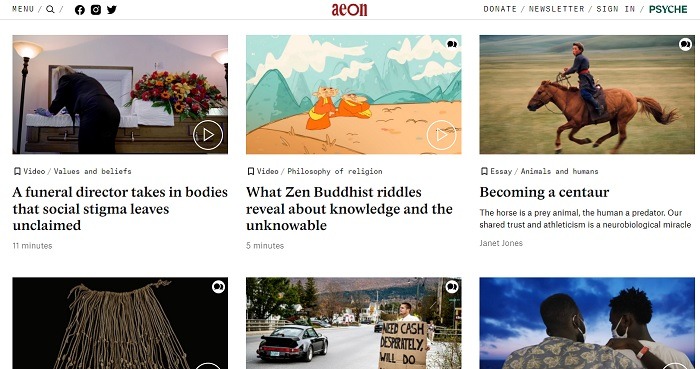 Interesting Websites To Feed Your Brain Aeon