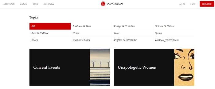 Interesting Websites To Feed Your Brain Longreads