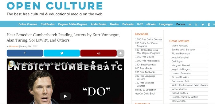 Interesting Websites To Feed Your Brain Open Culture