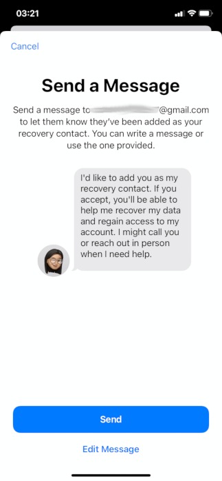 Iphone Privacy Features Account Recovery Message Contact 1
