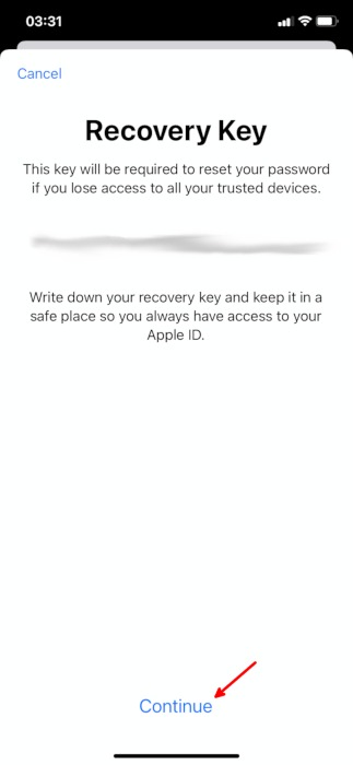 Iphone Privacy Features Recovery Key Key