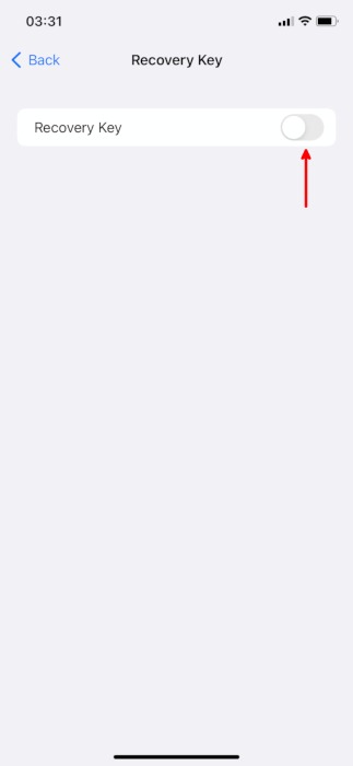 Iphone Privacy Features Recovery Key Toggle