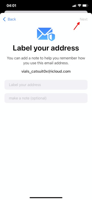 Iphone Privacy Hide My Email Label