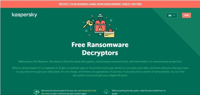 Kaspersky Ransomware Decryption