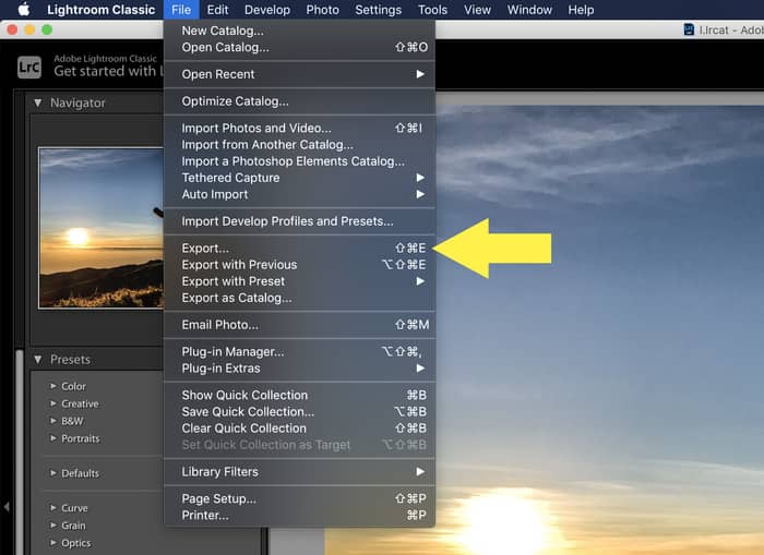 Lightroom Export Desktop