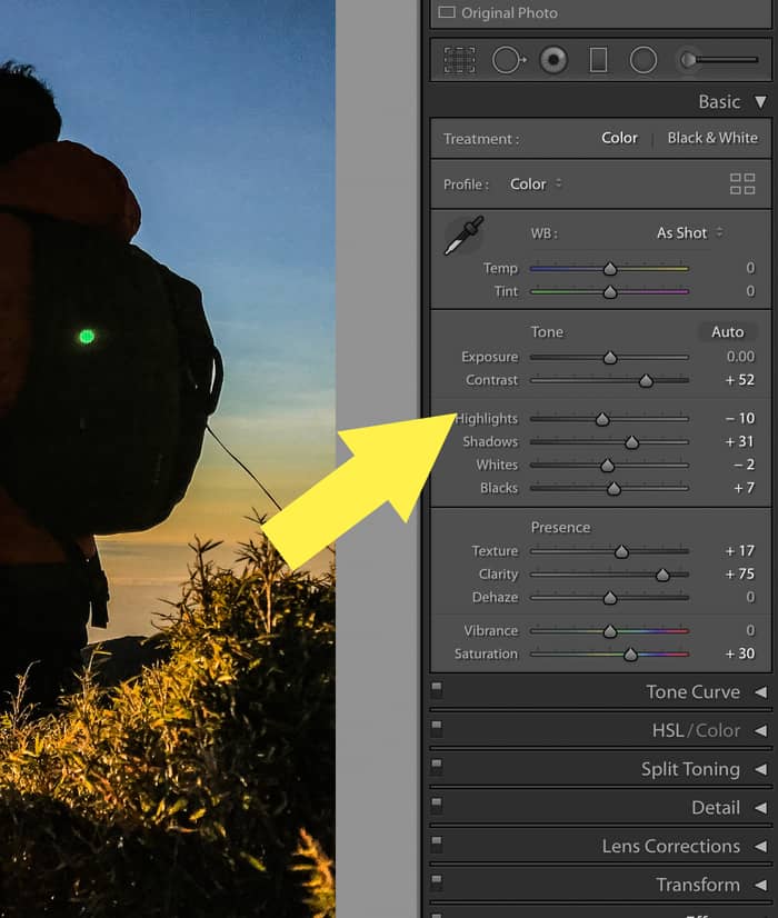 Lightroom Preset Editing