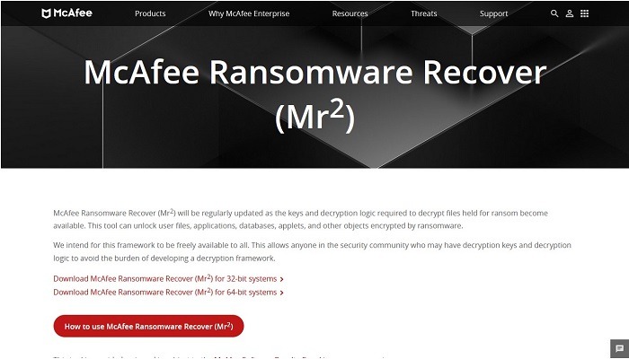 Mcafee Ransomware Recover 1