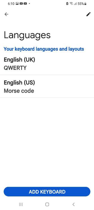 Morse Code Keyboard Added