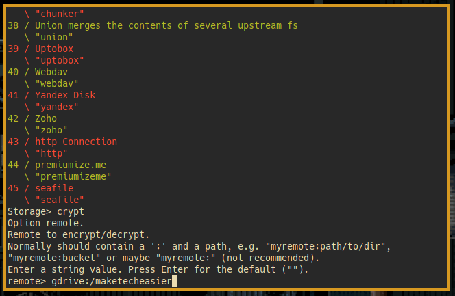Rclone Crypt 5 Remote