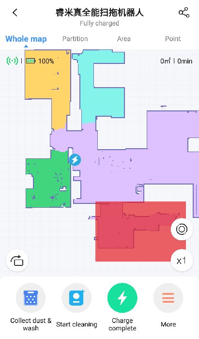 Roidmi Eva Robot Cleaner App Map Management