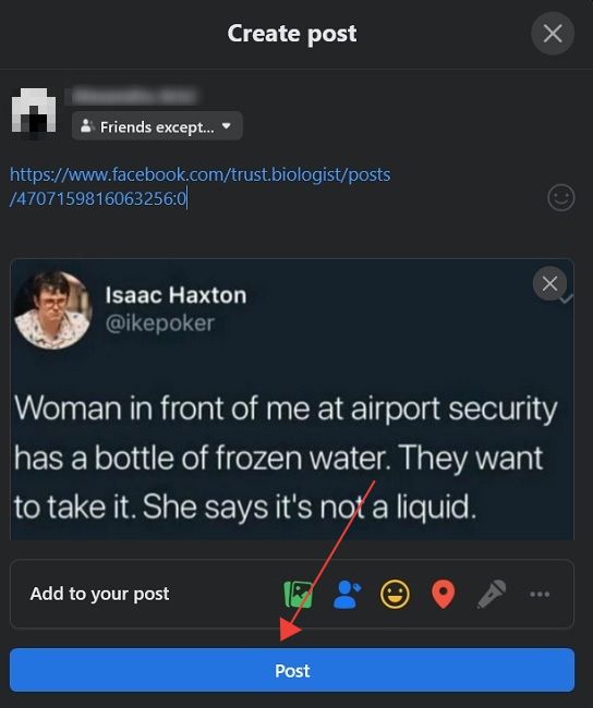 Save Posts Facebook Desktop Share Saved Post