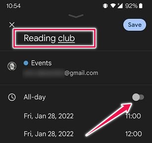 Share Files Locations Google Calendar Mobile Name Hour