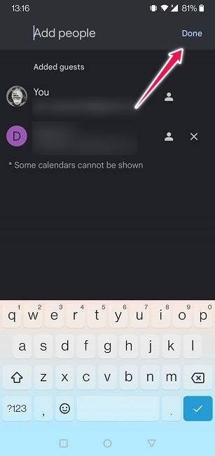 Share Files Locations Google Calendar Mobile Names Emails