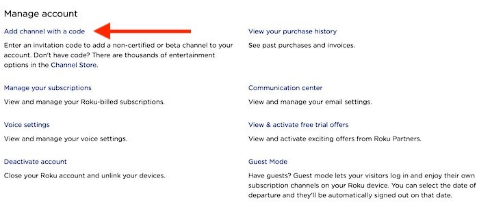 Stream Twitch On Roku My Account 1