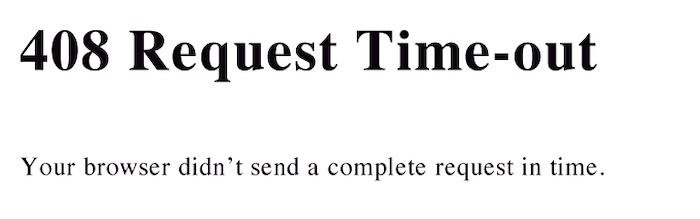 Top Http Website Errors 408
