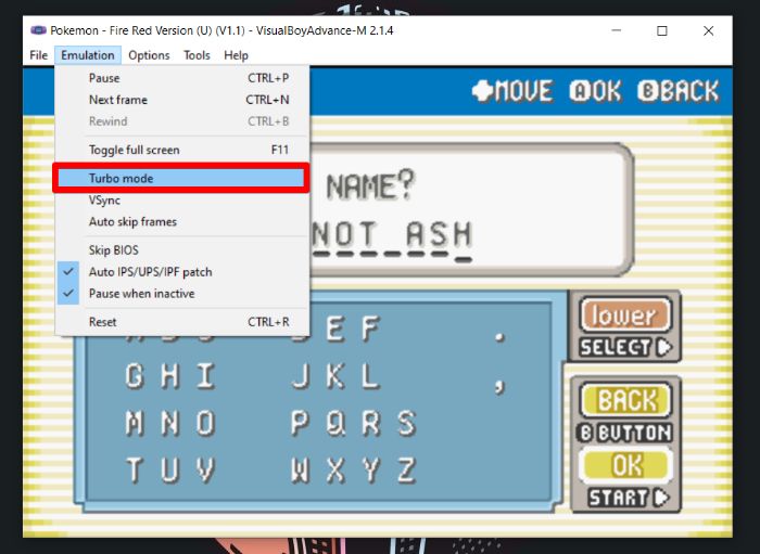 Vba Toggle Turbo Mode Munu Option