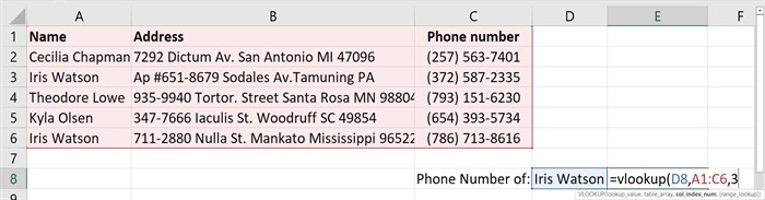 Vlookup Col Index Num