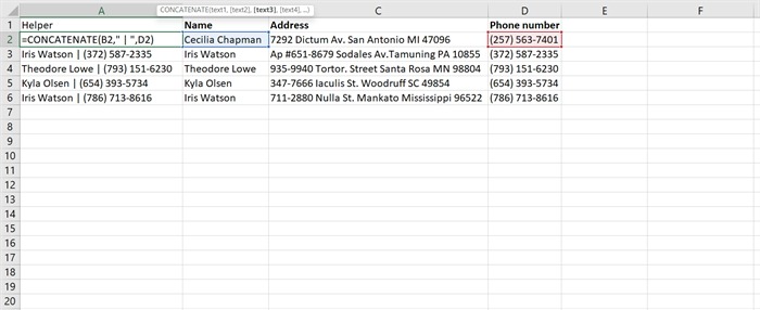 Vlookup Multiple Criteria Concatenate Drag