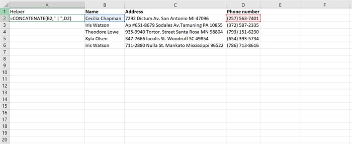 Vlookup Multiple Criteria Concatenate