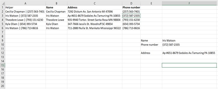 Vlookup Multiple Criteria Example 1