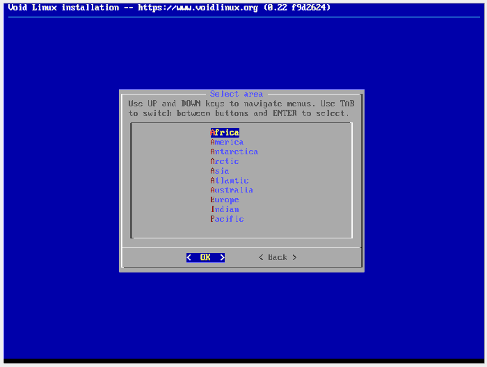 Voidlinux 14 Timezone