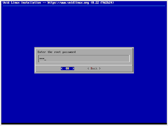 Voidlinux 15 Root Password