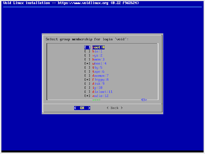 Voidlinux 19 Groups