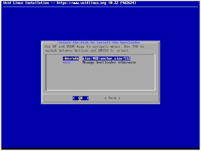 Voidlinux 20 Bootloader