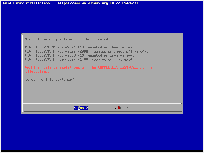 Voidlinux 25 Confirmation