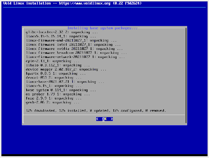Voidlinux 26 Download Finished